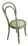 Thonet - Bistro - Stühle neu ausgeflochten von Korbmacherin Iris Haegele-Nestle